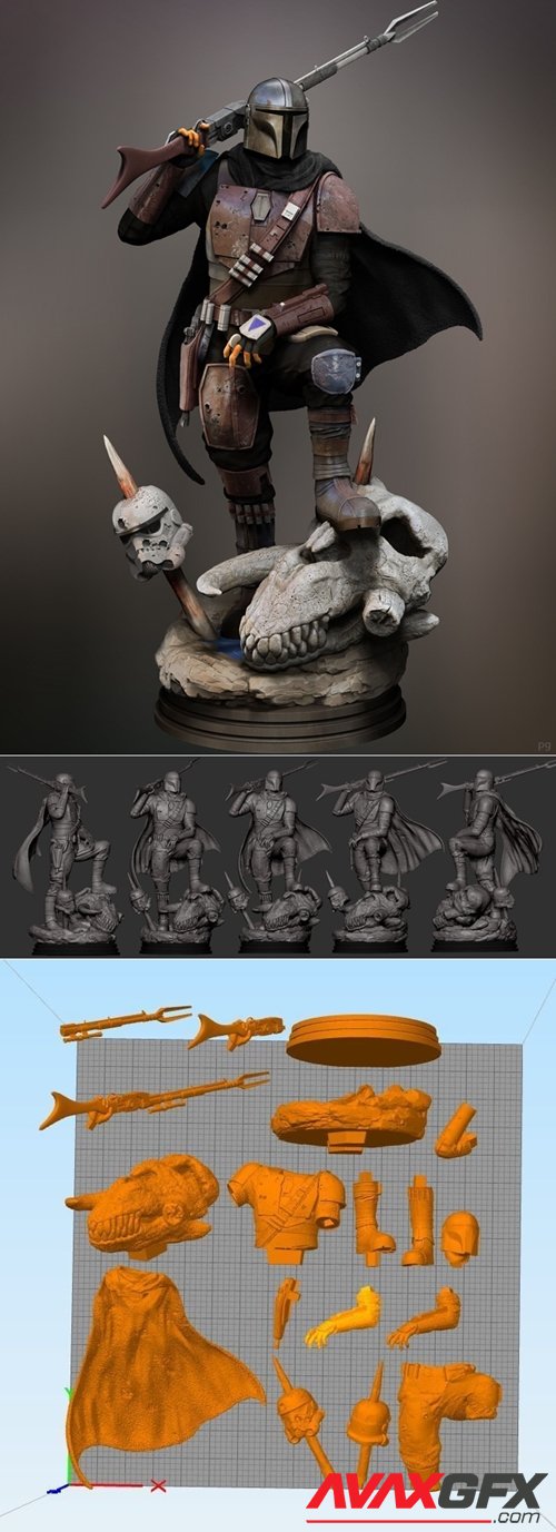 The Mandalorian Classic Armor Din Djarin – 3D Printable STL