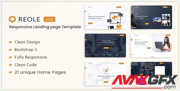 ThemeForest - Reole v1.0 - Responsive Landing Page Template - 33844505