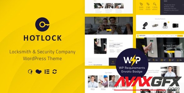 ThemeForest - HotLock v1.3.4 - Locksmith & Security Systems WordPress Theme + RTL - 20263603