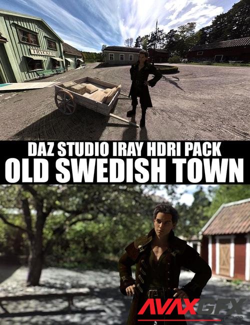 Old Swedish Town - DAZ Studio Iray HDRI Pack