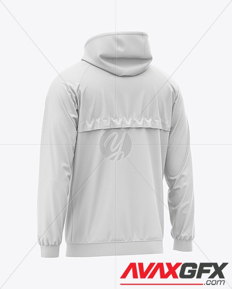 Hooded Windbreaker Mockup 90486