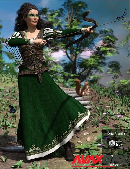 dForce Meadow Whispers Outfit for Genesis 8 Female(s)