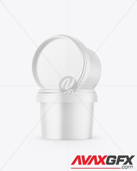 Plastic Cosmetic Jar Mockup 90209