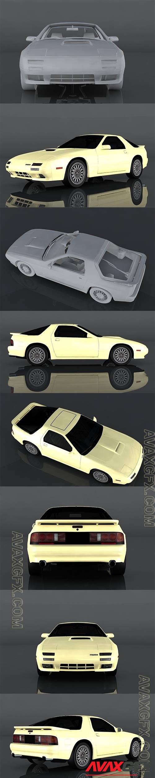 1990 Mazda Savanna RX-7 3D Model