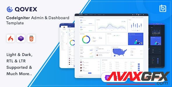 ThemeForest - Qovex v1.0.0 - CodeIgniter Admin & Dashboard Template - 32711977