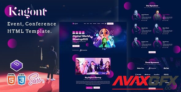 ThemeForest - Kagont v1.0 - Event, Conference And Meetup HTML Template - 31582650