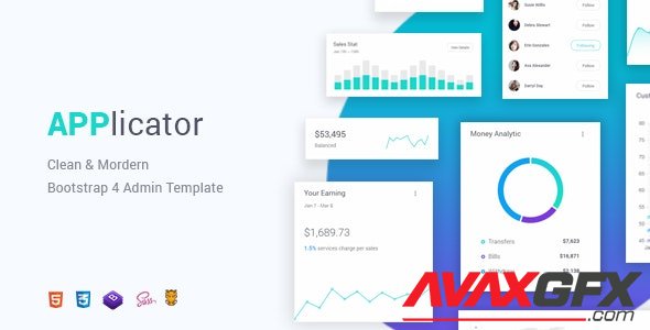 ThemeForest - Applicator v1.0.0 - Bootstrap 4 Admin Template - 22156782