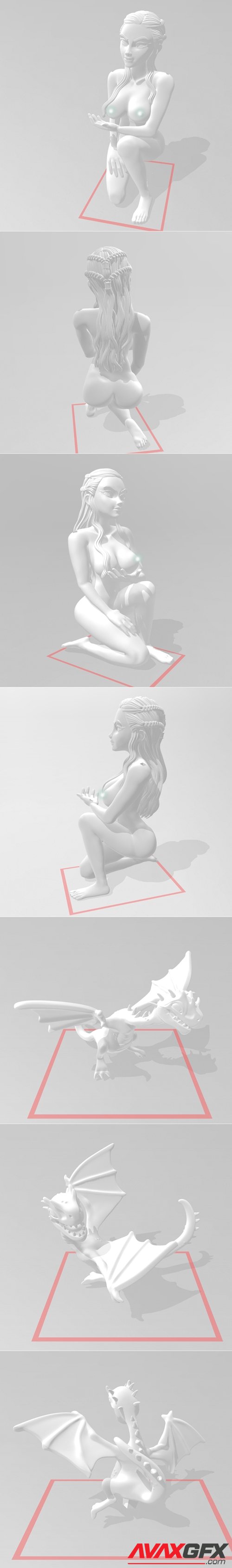 Daenerys Targaryen – 3D Printable STL