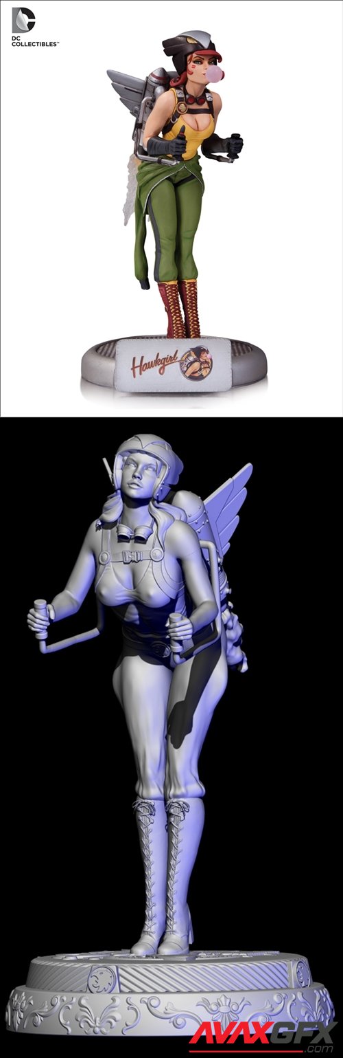Hawkgirl Render – 3D Printable STL