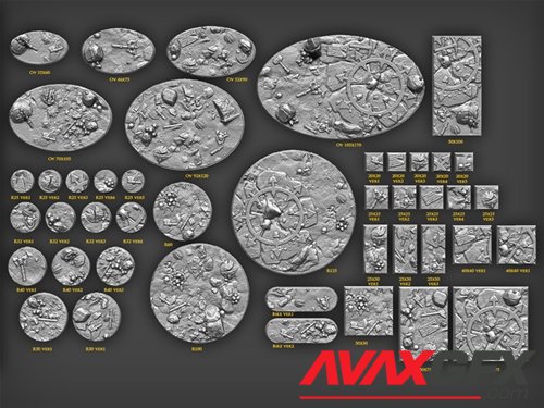 Sons of Kashan Vra - Bases – 3D Printable STL