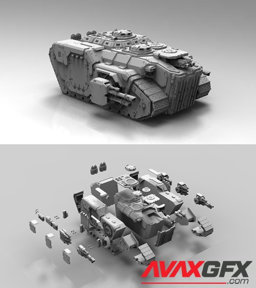 Prowler Heavy Battle Tank – 3D Printable STL