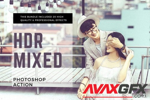 Mixed HDR Effect PS Action Bundle