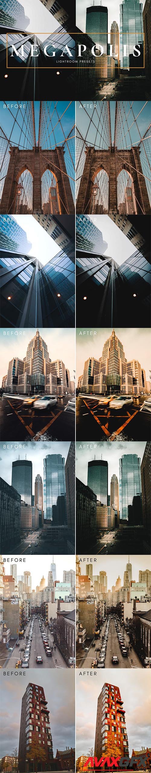 CreativeMarket - Megapolis Lightroom Presets 6465520