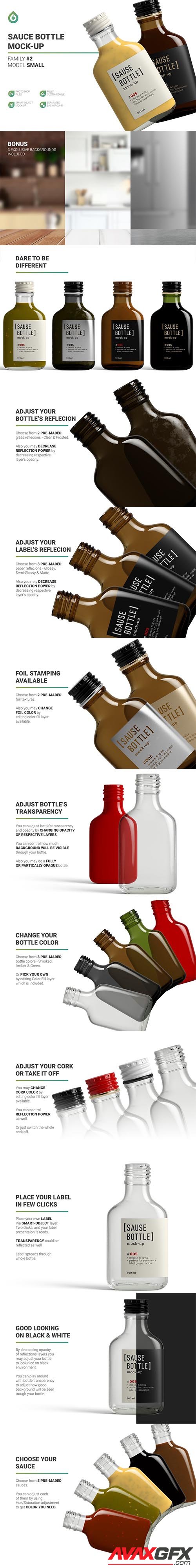 CreativeMarket - Sauce Bottle Mockup 5672849