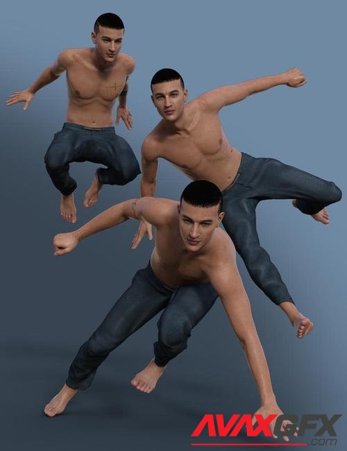 Parkour Poses for Genesis 8 Male(s)