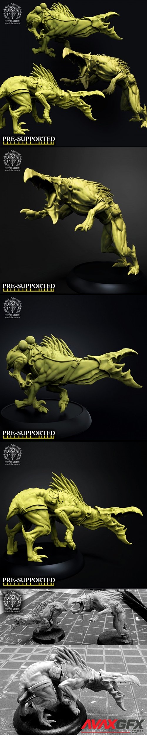 MONSTER HOUNDS x3 – 3D Printable STL