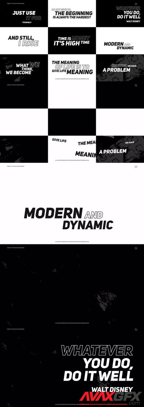 MotionArray – Typography Modern Titles V1 1020593