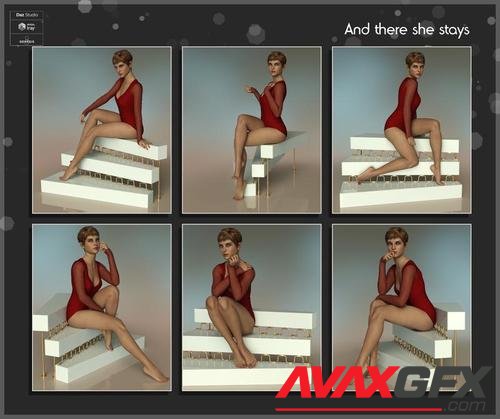 There she stays - Poses and Props for Genesis 8 Female