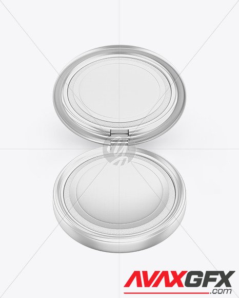 Metallic Cosmetic Powder Mockup 90099