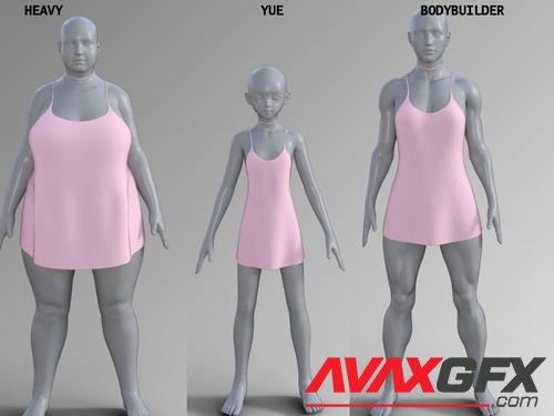 dForce lil Black Dress for Genesis 8 Females