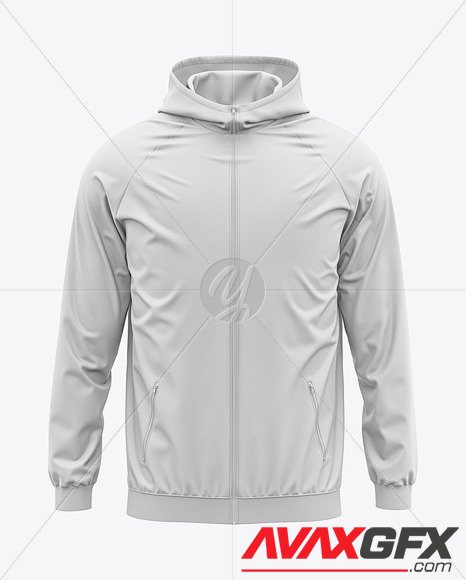 Hooded Windbreaker Mockup