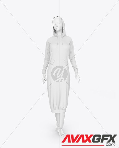 Muslim Tracksuit Mockup – Front View 89947