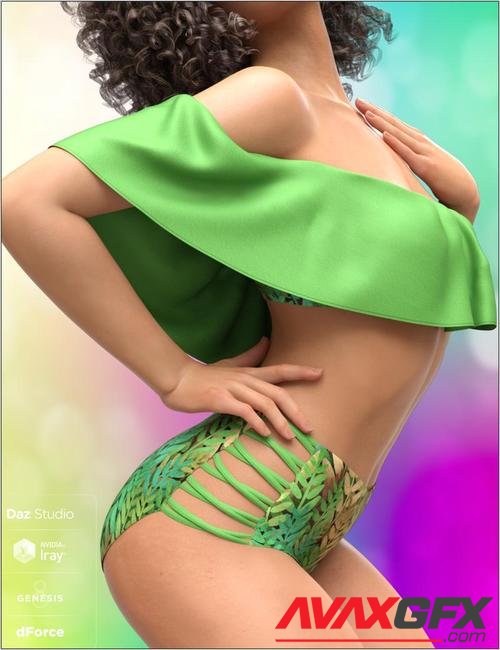 dForce Flounce Bikini for Genesis 8 Female(s)