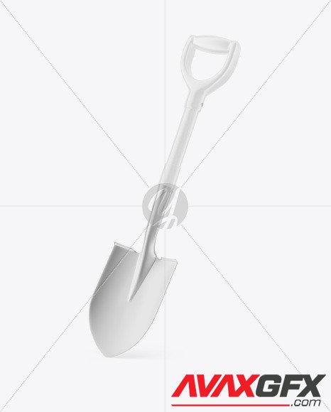 Metallic Shovel W/ Matte Handle Mockup 90291