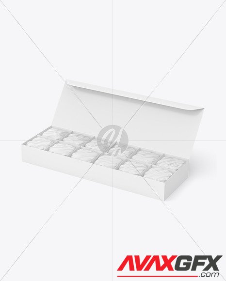 Box of Chocolate Sweets Mockup 89930