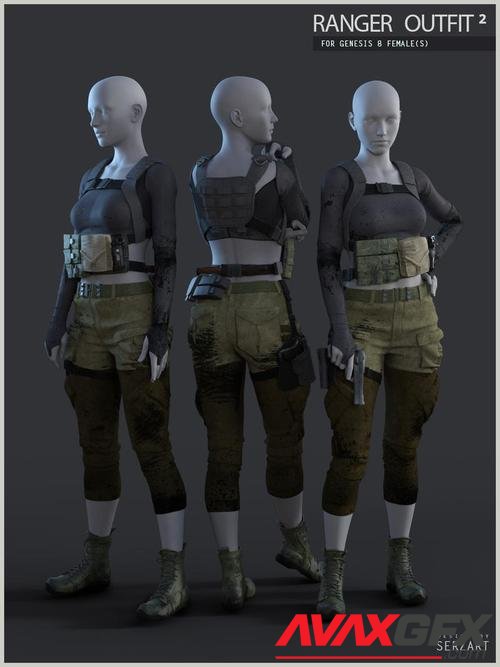 Ranger Outfit 2 for Genesis 8 Female