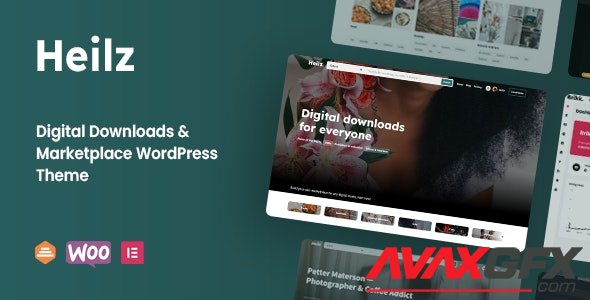 ThemeForest - Heilz v1.0.0 - Digital Downloads & Marketplace WordPress Theme - 33897422