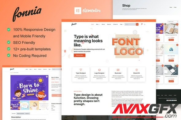 ThemeForest - Fonnia v1.0.0 - Digital Product Store Elementor Template Kit - 34087401