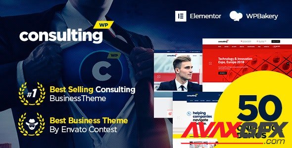 ThemeForest - Consulting v6.2.0 - Business, Finance WordPress Theme - 14740561 - NULLED