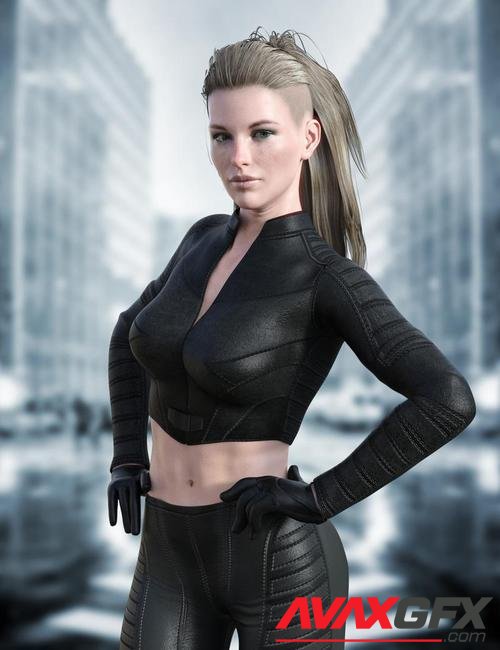 X-Fashion Justice Outfit for Genesis 8 Female(s)