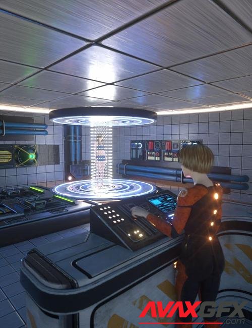 Sci-Fi Transporter Room