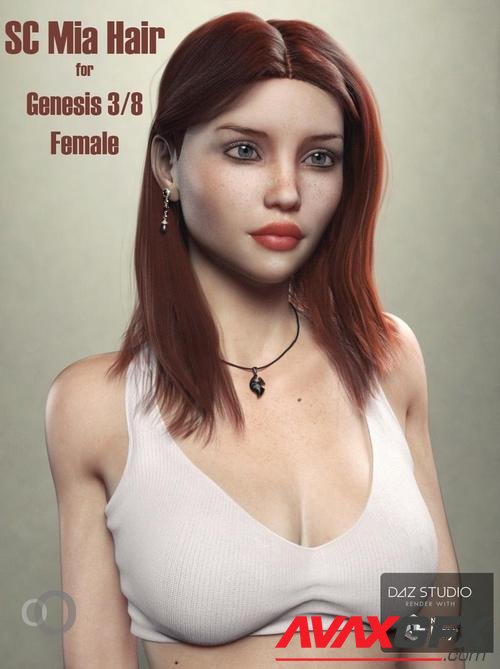 SC Mia Hair for Genesis 3 - 8 Female