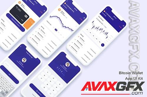 Bitcoin Wallet App UI Kit VD7GD8S