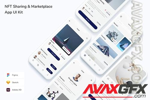 NFT Sharing & Marketplace App UI Kit QPV39EM