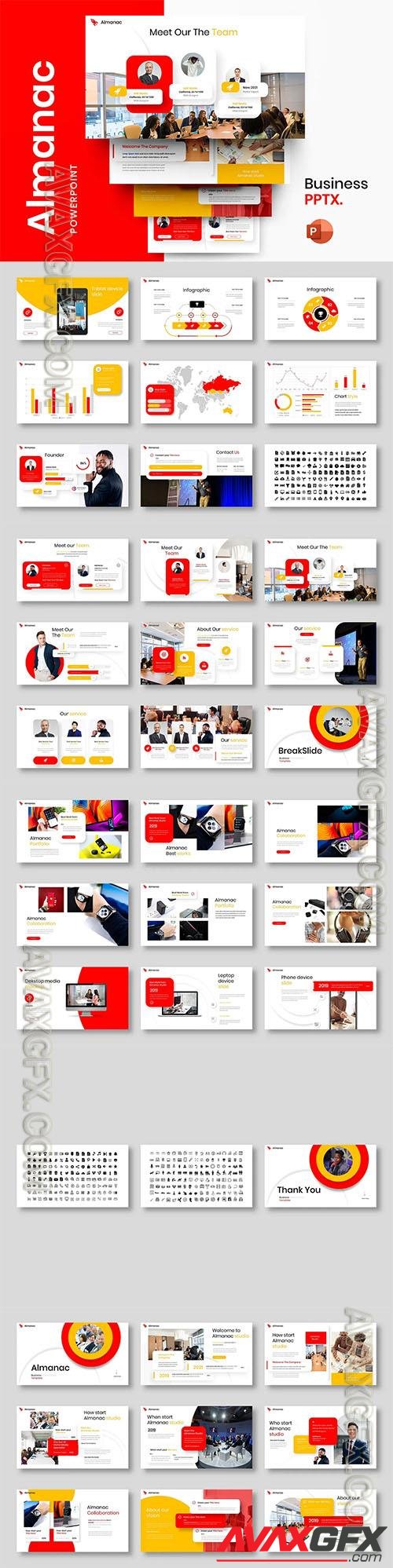 Almanac – Business Powerpoint, Keynote and Google Slides Template