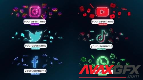 MotionArray – Modern Social Media Lower Thirds 1018939