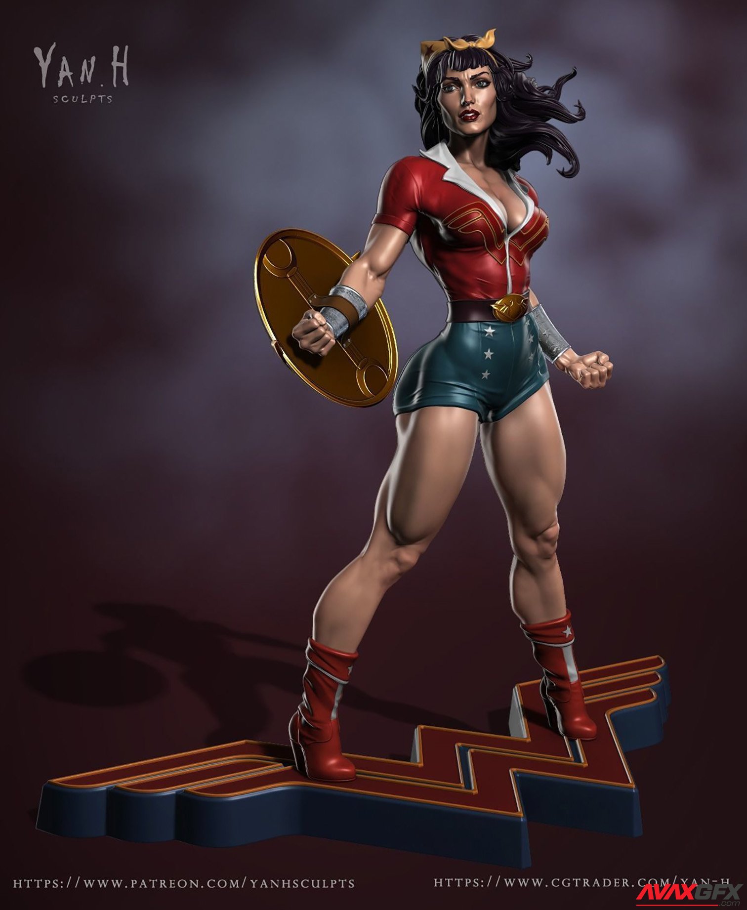 Wonder Woman 3D Printable STL