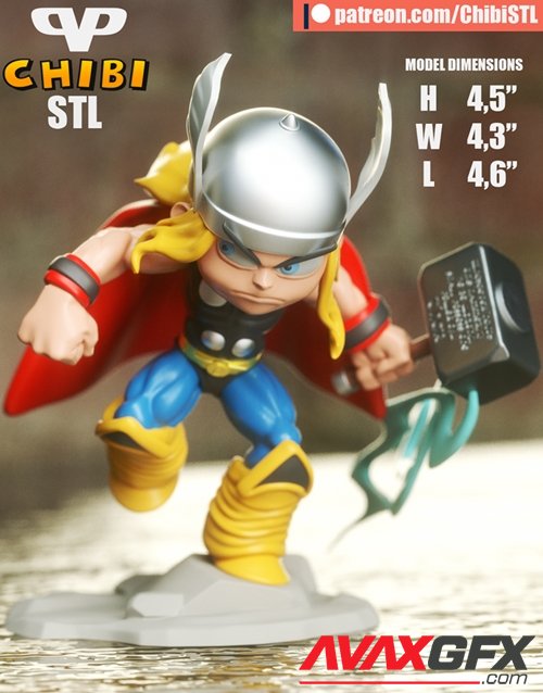 Thor Chibi – 3D Printable STL