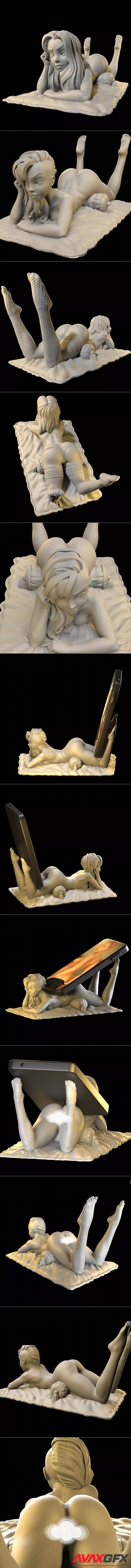 Sexy naked phone holder lady – 3D Printable STL