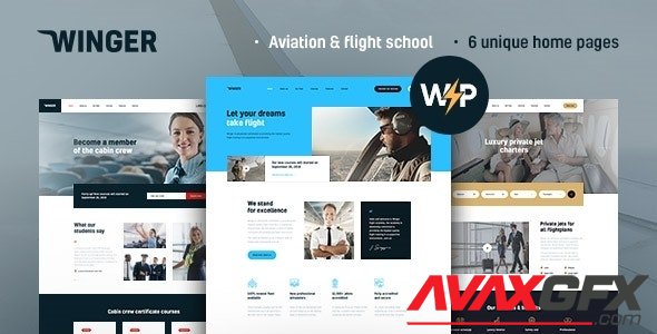 ThemeForest - Winger v1.0.5 - Aviation & Flight School WordPress Theme - 25911994 - NULLED