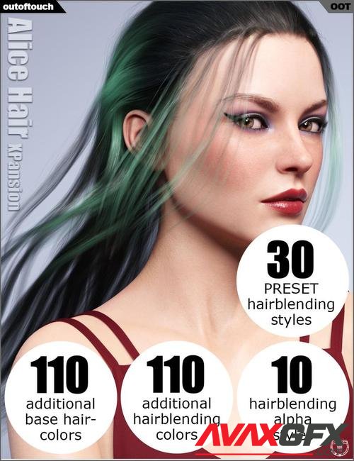 OOT Hairblending 2.0 Texture XPansion for Alice Wet and Dry Hair