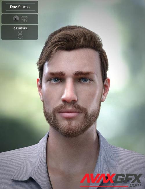 Trevor Hair Set for Genesis 8 Male(s)