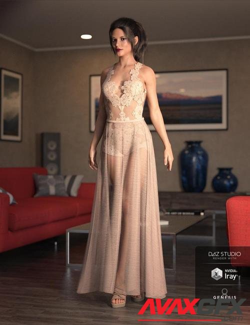 dForce Chantilly Chic Outfit for Genesis 8 Female(s)