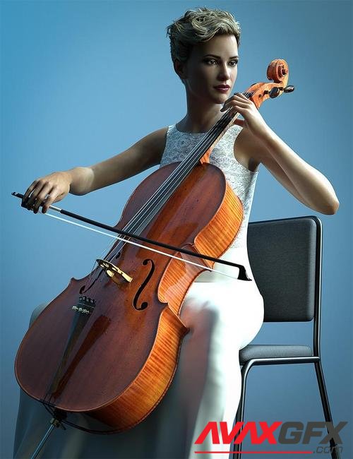HD Cello and Poses for Genesis 8