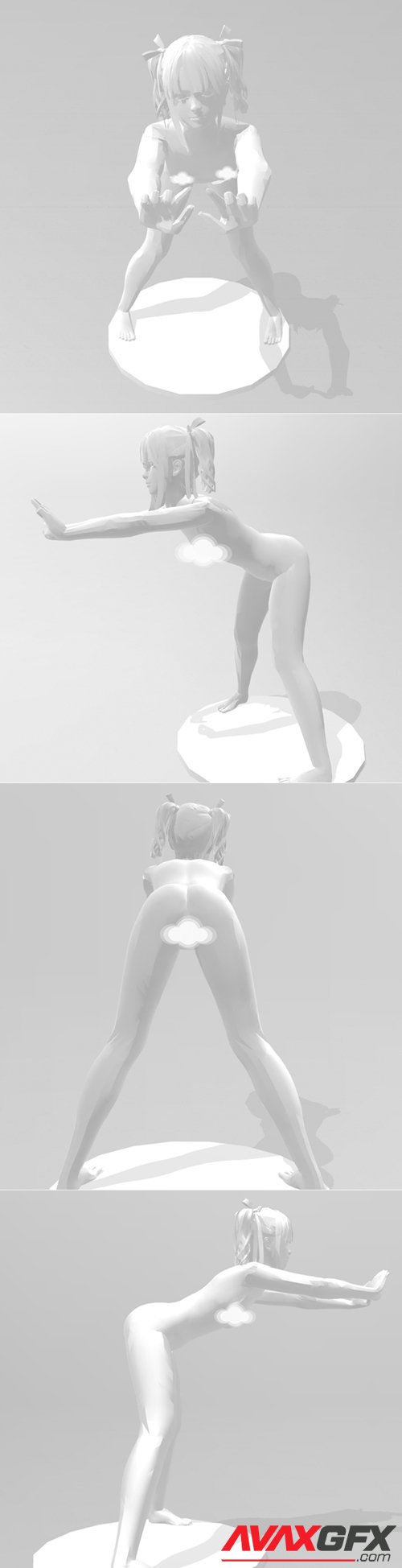 Marie rose nude – 3D Printable STL