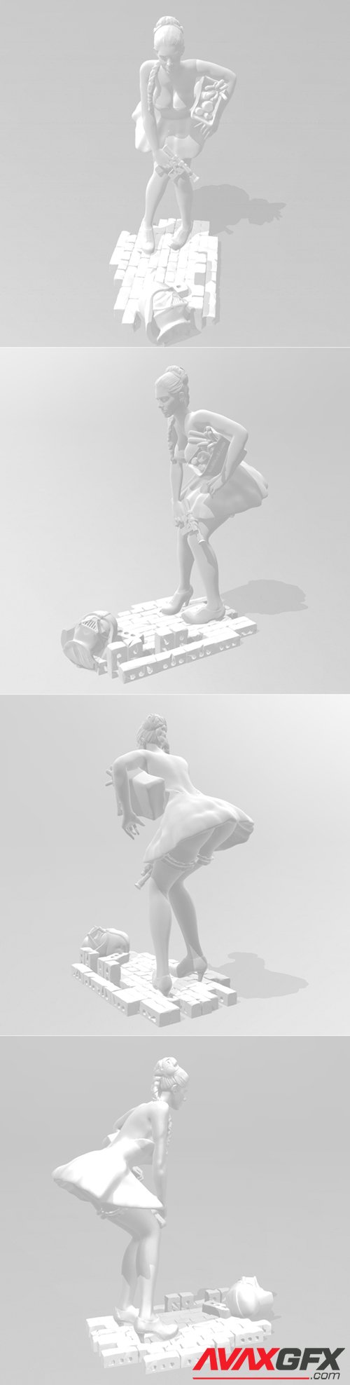 Princess Leia - Do the Shopping – 3D Printable STL